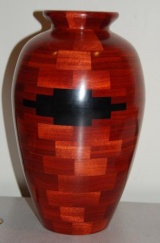 Tall Bloodwood
Height: 12"
Diameter: 8"
Materials: Bloodwood, Ebony
Date: June 2010